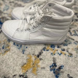 White high top vans. Worn twice.